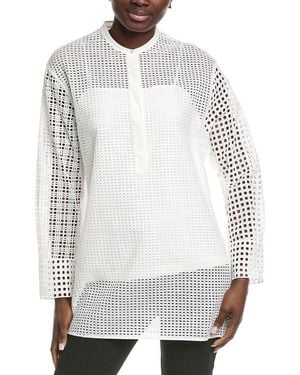 Akris Eyelet Top - White