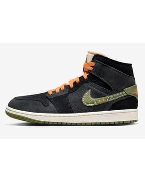 Nike Air 1 Mid Se Craft Fd6817-003 Sneaker 7.5 Lifestyle Shoe Gbnc83 - Black
