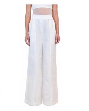 Jonathan Simkhai Olly Double Waistband Pant - White