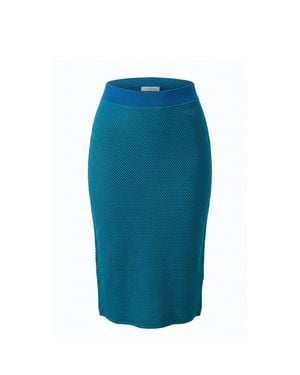 Malo Silk Skirt - Blue