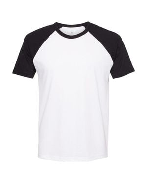 Next Level Cotton Raglan T-Shirt - Black