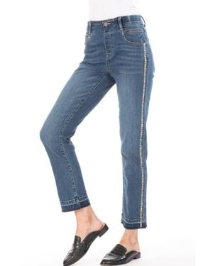 Apny Emma Straight Leg Jean - Blue