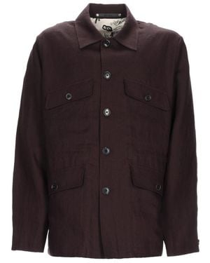 Paul Smith Linen Patch-Pocket Unlined Blazer - Brown