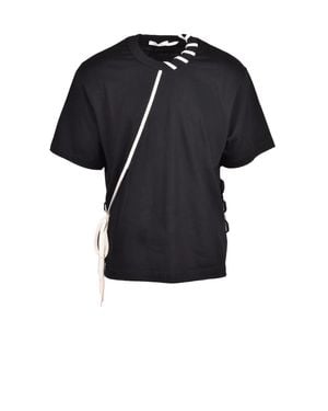 Craig Green Boxy Strap Detail Cotton T-Shirt - Black