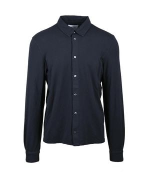 Alpha Studio Cotton Elastane Shirt - Blue