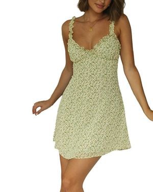 DELI S Solid Print Dress - Green