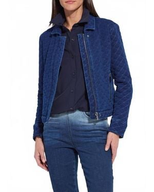 Lyssé Elora Quilted Jersey Jacket - Blue