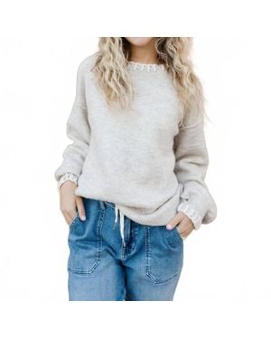 Hayden LA Olga Crew Sweater - Blue