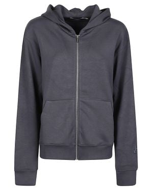 hinnominate Hoodie Full Zip Viscose-Blend Sweatshirt - Gray