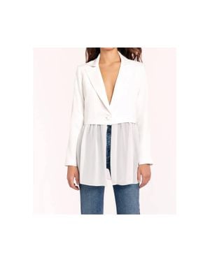 Amanda Uprichard Jonas Sheer Bottom Blazer - Black
