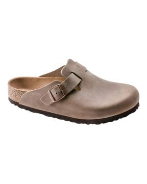 Birkenstock Boston Oiled Leather Clogs - Brown