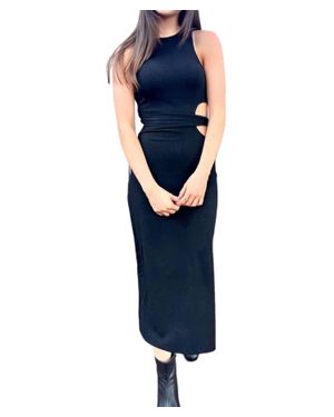 Pretty Garbage Cut It Out Midi Dress - Blue