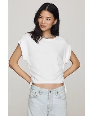 Wilt 100% Cotton Ruched Tee - White