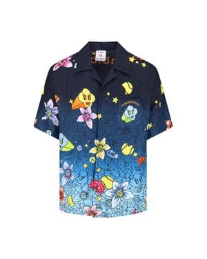 CASABLANCA Graffiti Repeat Shirt - Blue