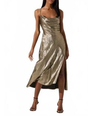 Astr Gaia Midi Dress - Natural