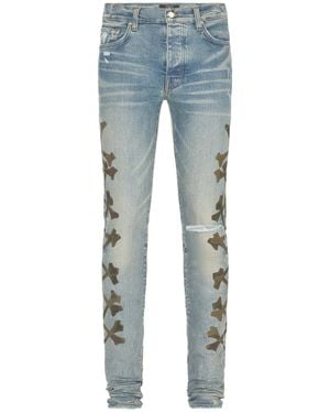 Amiri Camo Bones Jean - Blue
