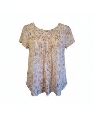 Mystree Cap Sleeve Blouse - Multicolor