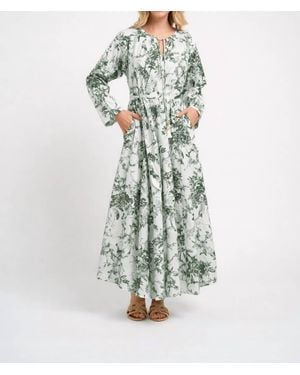 Guadalupe Nora Tassel Maxi Dress - White