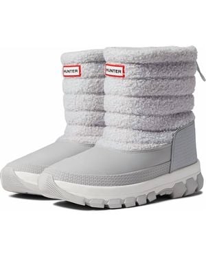 HUNTER Sherpa Snow Boot Short - Metallic