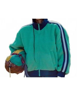 Fp Movement Pippa Sherpa Scrunchy Jacket - Green