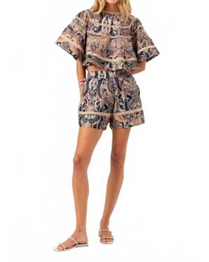 Sundays Fuller Cotton Silk Shorts - Multicolor