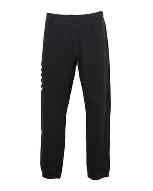 Craig Green Cotton Sweatpants With Cream Lace Detail - Black
