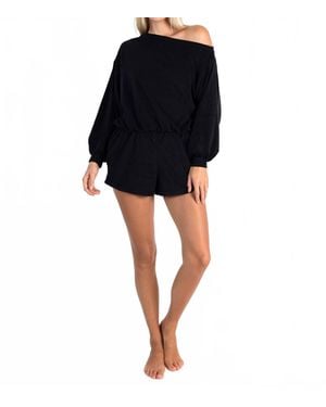 LVHR Malia Off The Shoulder Romper - Black