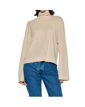 Nation Ltd Neo Mock Neck T-Shirt Long Sleeve - Blue