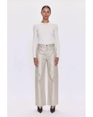 Pistola Tate Luster Wide Leg Pants - White