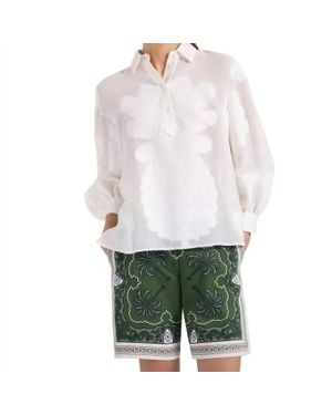 La DoubleJ Poet Cotton Jacquard Shirt - White
