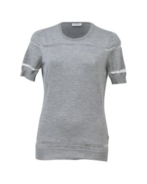 Viktor & Rolf Mesh Stripe Top - Gray