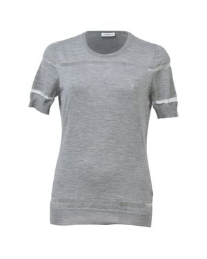 Viktor & Rolf Mesh Stripe Top - Gray