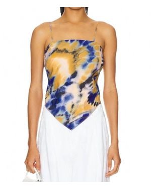 LNA Scarf Tank Top - White