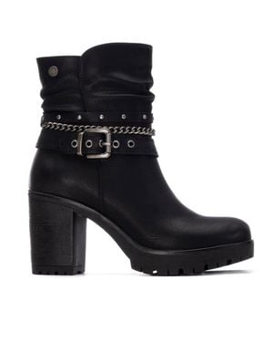 Xti Heeled Ankle Booties Refresh Collection By - Black