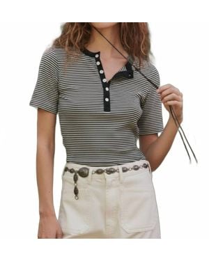 The Great Henley Short Sleeve Shirt - Gray