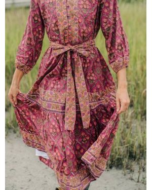Victoria Dunn Holly Maxi Dress Cranberry - Red