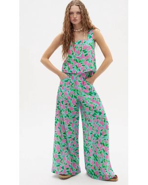 Lanthropy Vincent Linen Pants - Blue