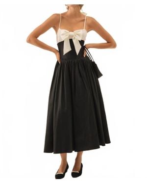 knee length dresses for ladies Emely Off Shoulder Midi Dress
