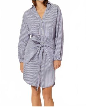 T-LINE Sophie Stripe Dress - Blue