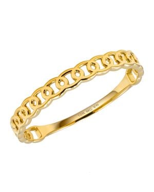MAX + STONE 14K Stackable Chain Link Ring - Metallic