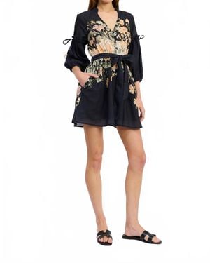 En Saison Iris Mini Dress - Black
