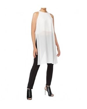 BarIII Sleeveless Layered Top - White