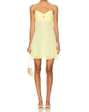 LoveShackFancy Emellett Dress - Yellow