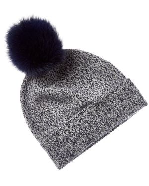 Sofiacashmere Marl Cashmere Hat - Gray