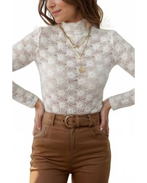 Umorger The Lacie High Neck Blouse - Gray