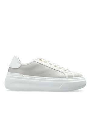 Furla Nuage Embossed Pattern Leather Sneakers - White