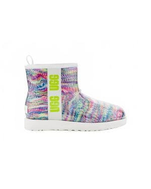 UGG Classic Clear Mini Pixelate Boot - Black