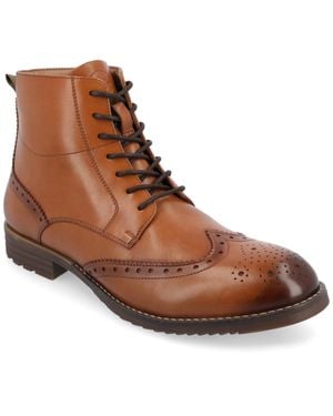 Thomas & Vine Edison Wingtip Ankle Boot - Brown