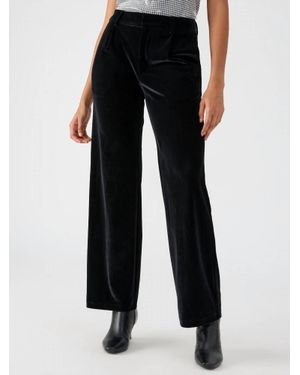 Sanctuary Faye Velvet Trouser - Black