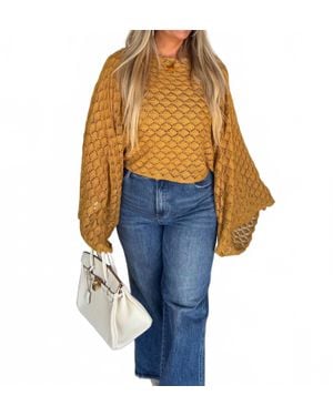 Blakeley Free Spirit Bell Sleeve Top - Blue